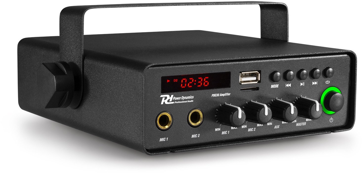 Wzmacniacz mobilny PDC30 30W 12V/220V Power Dynamics one size