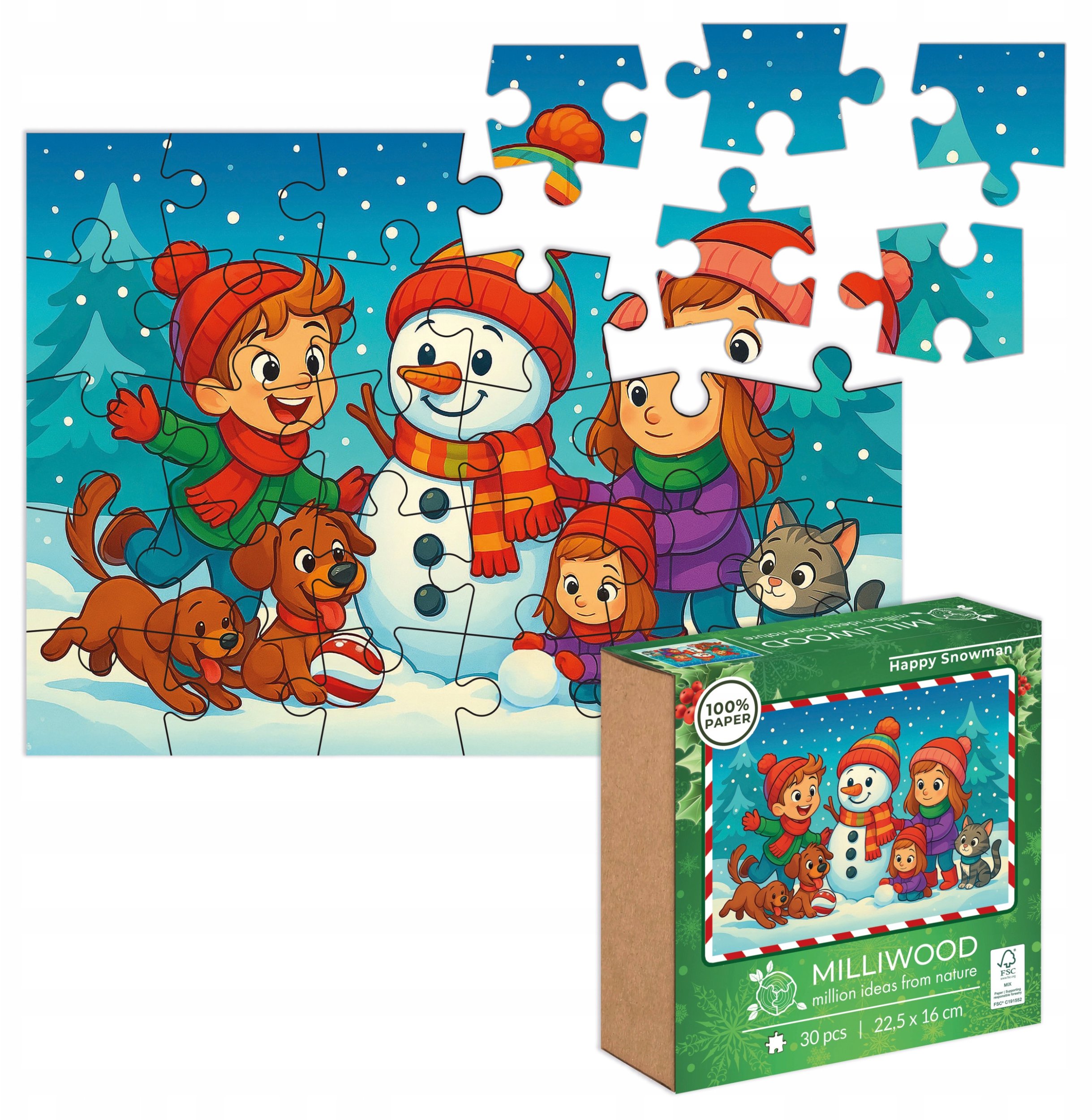 Milliwood ClassJigsaw puzzle 30el HappySnowm.50868