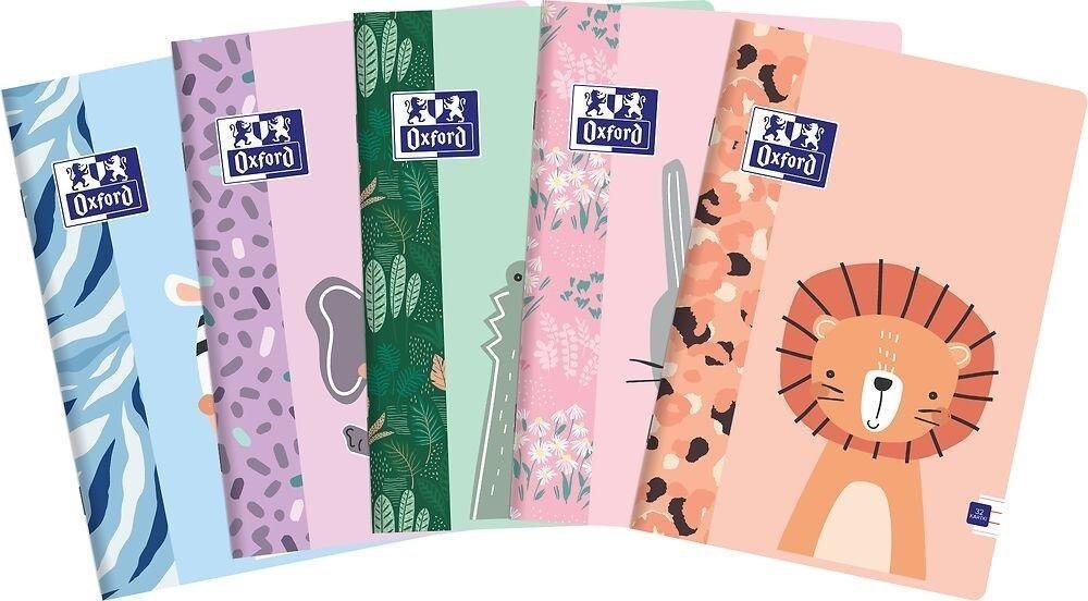 Oxford Zeszyt A5/32K linia podwójna kolorowa Kids (10szt)