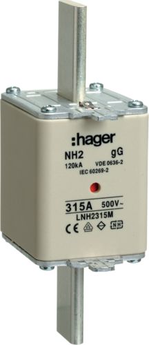 Hager Wkładka bezpiecznikowa NH2 315A 500V gG (LNH2315M)