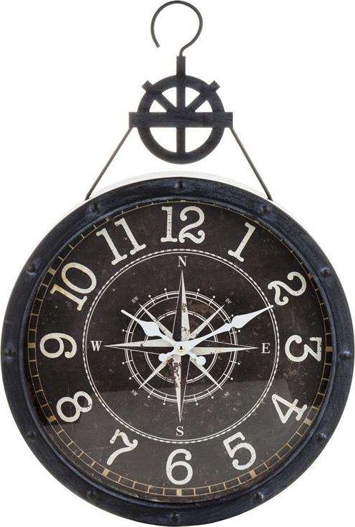 Art-Pol Zegar wiszący metalowy czarny