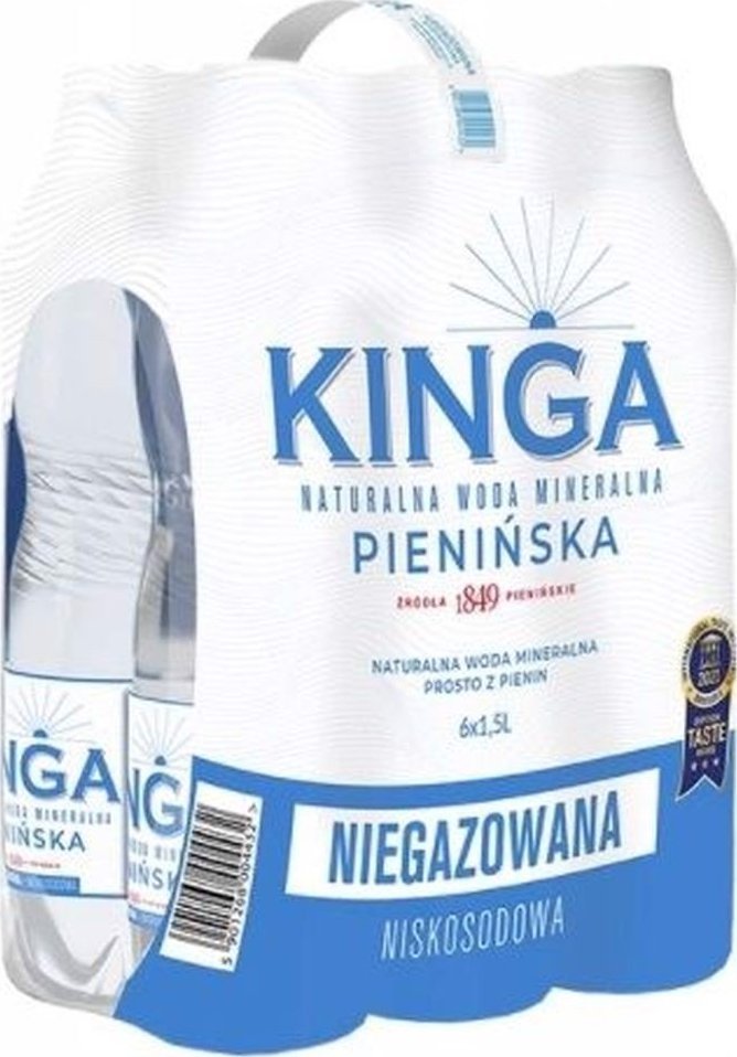 Woda KINGA PIENIŃSKA Naturalna woda mineralna niegazowana 1,5 l x 6 sztuk