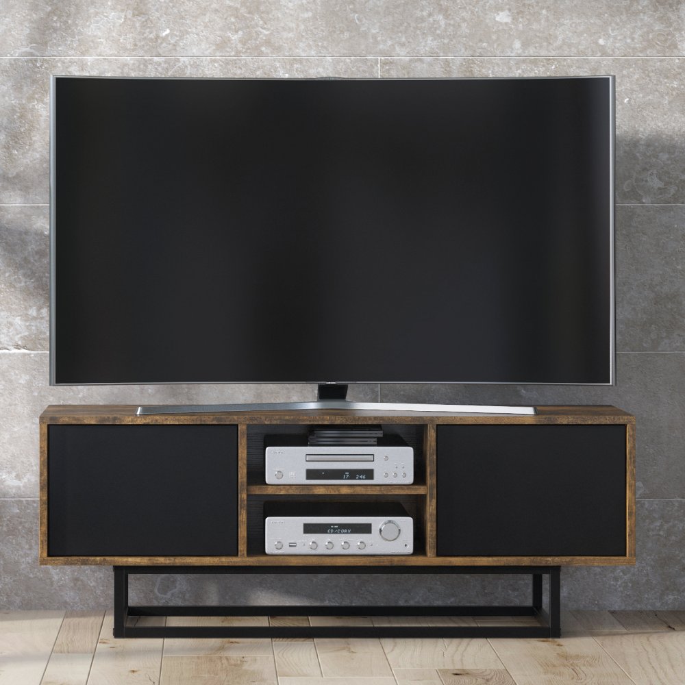 Szafka RTV 120cm Loft ONE FURNITURE Laminat Brąz Rustrykalny