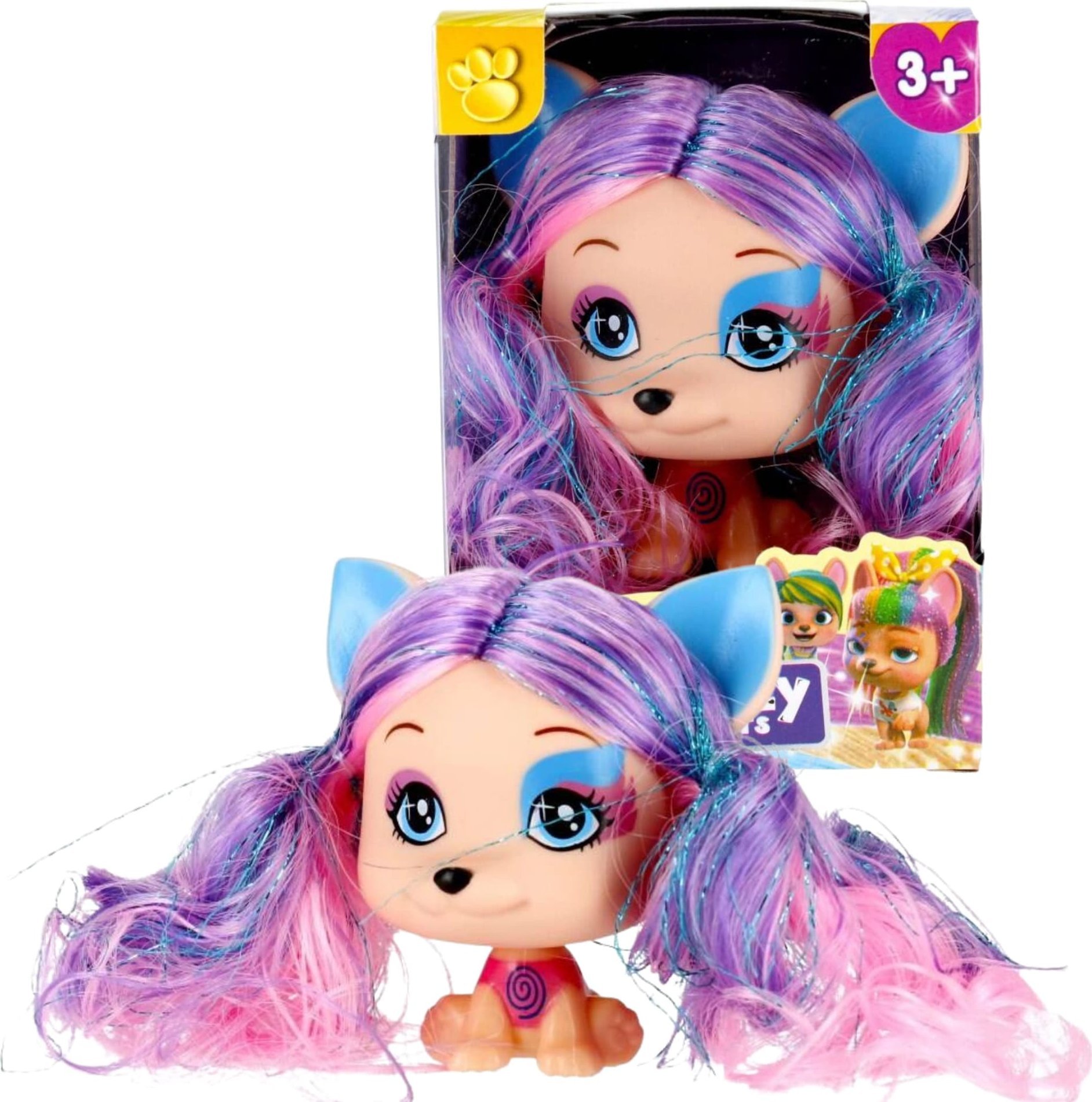 Mega Creative LALKA PIESEK 7CM 8X11X6 MC MIX6 DISP 12/180/360