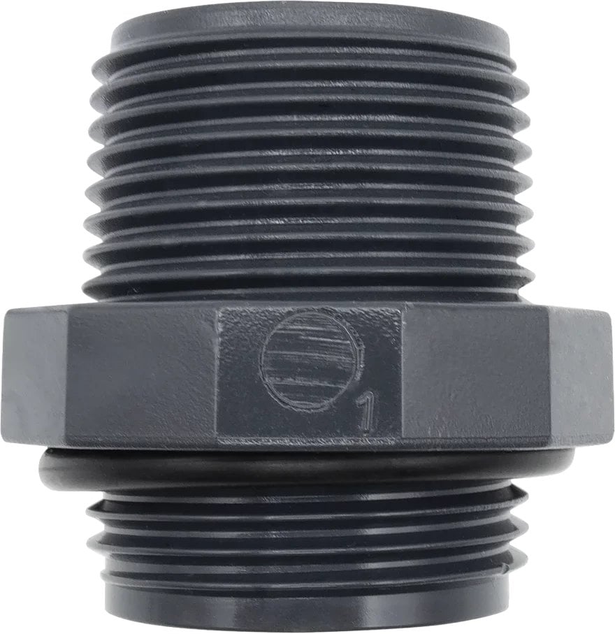 PVC NIPPLE W/OR 1IN MX1IN M