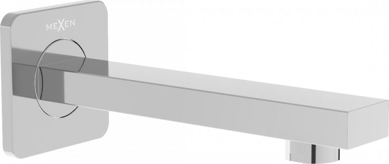 Wylewka Mexen Mexen Cube wylewka wannowa ścienna chrom - 79370-00