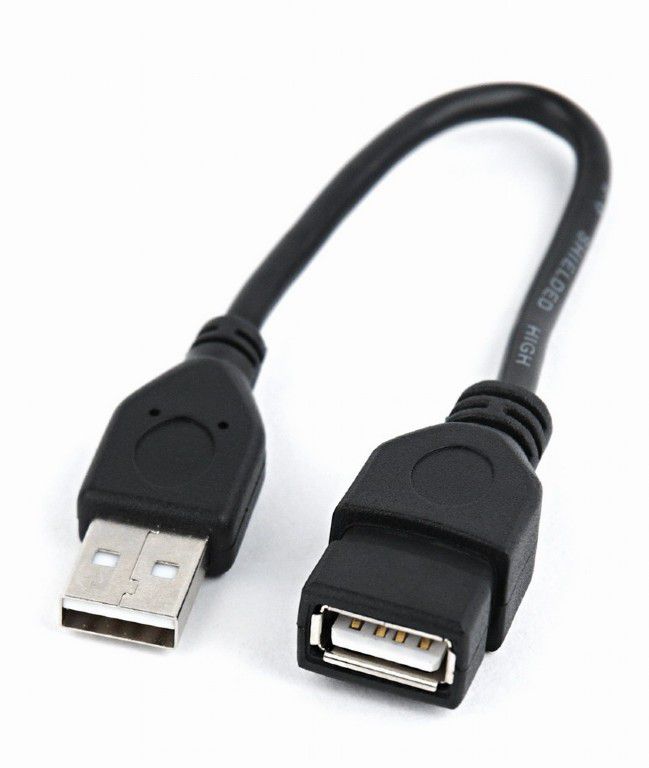 Adapter USB Gembird Czarny (CCP-USB2-AMAF-0.15M)