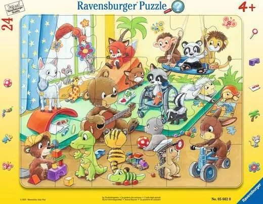 Ravensburger Childrens puzzle in the animal kindergarten (24 pieces, frame puzzle)