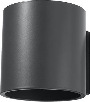 Kinkiet Lumes Nowoczesny okrągły kinkiet LED antracyt - E713-Orbil