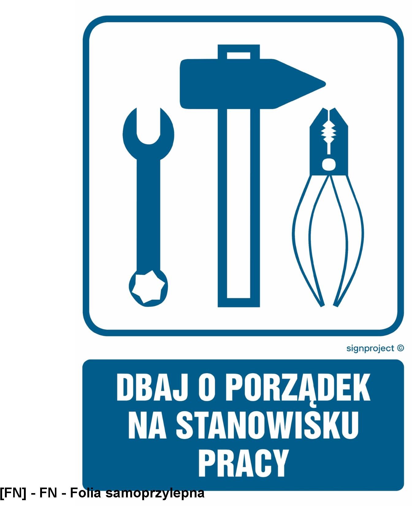 RB017 - Dbaj o porządek na stanowisku pracy 200x300