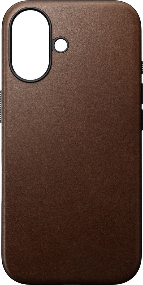 NOMAD Modern Horween Leather Case Rustic Brown | iPhone 16 Pro