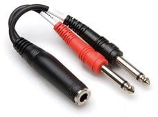 Hosa - Stereo Breakout TRSf 6.35mm - 2 x TS 6.35mm