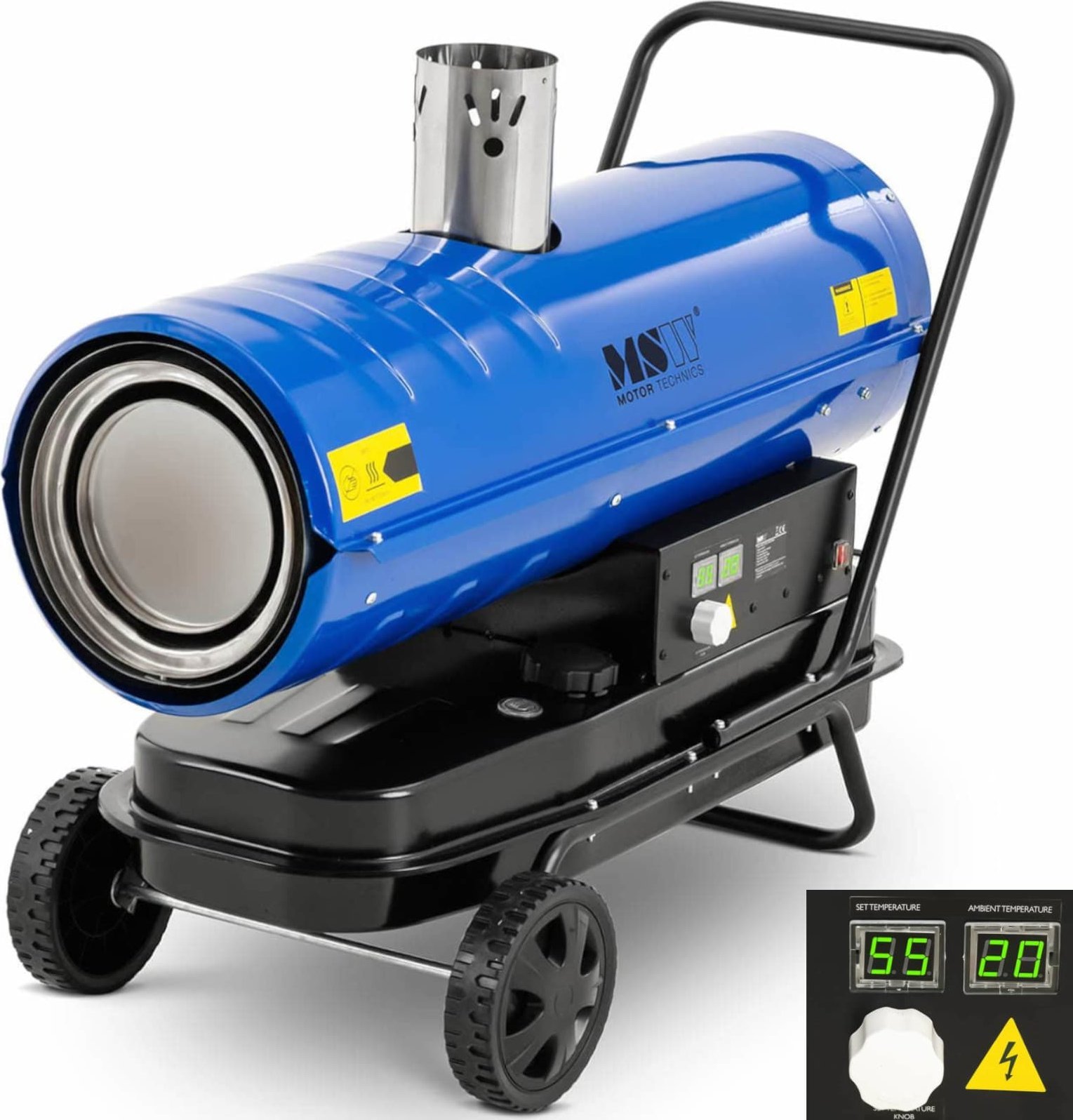 MSW Nagrzewnica dmuchawa olejowa budowlana na olej ropę do 185 m2 38 l 28600 W