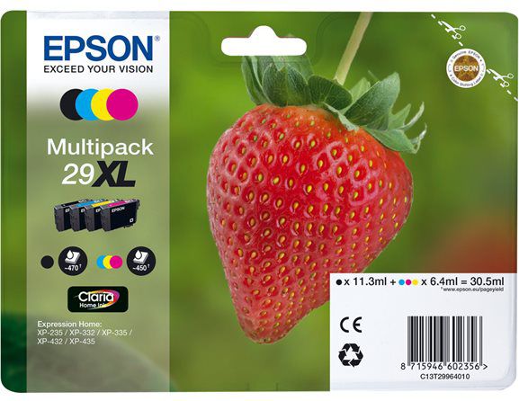 Tusz Epson ClariaHome MP 29XL YL/CY/MG/BLK - C13T29964010