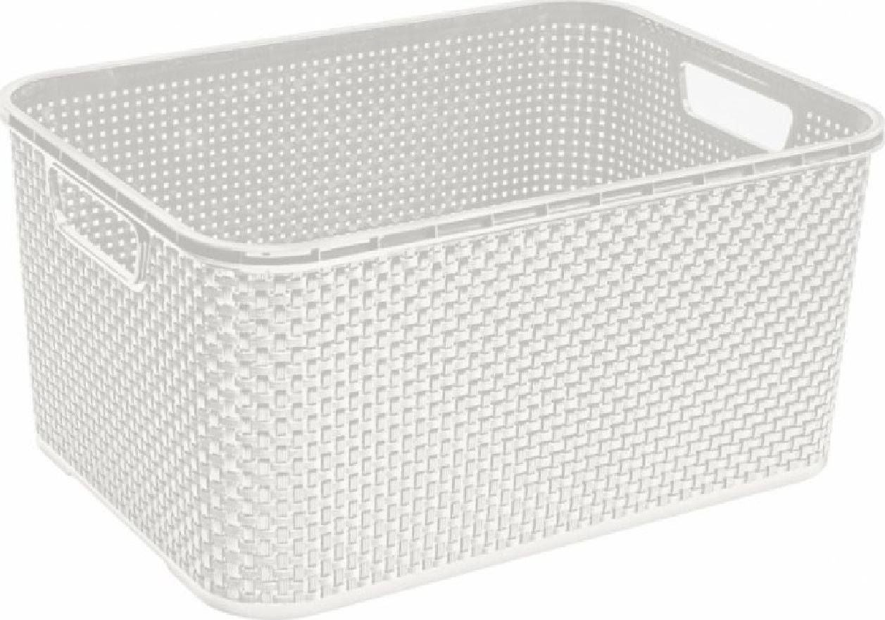 Branq Koszyk rattanowy 19L BranQ biel antyczna