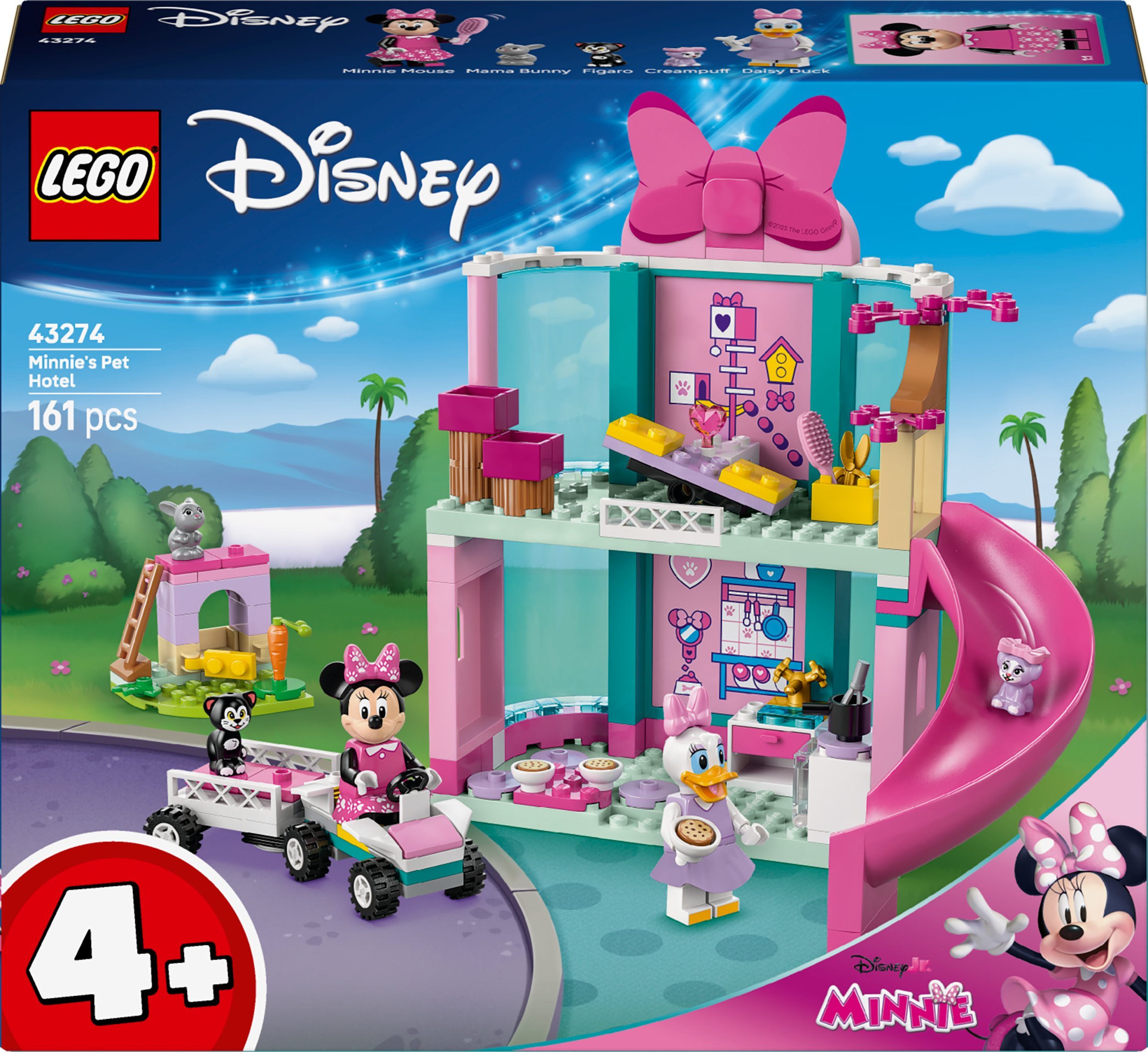 LEGO Disney Miki i przyjaciele Hotel dla zwierząt Minnie (43274)