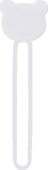 Hurtel Silikonowy zwijacz organizer kabla przewodu biały Silikonowy zwijacz organizer kabla przewodu biały