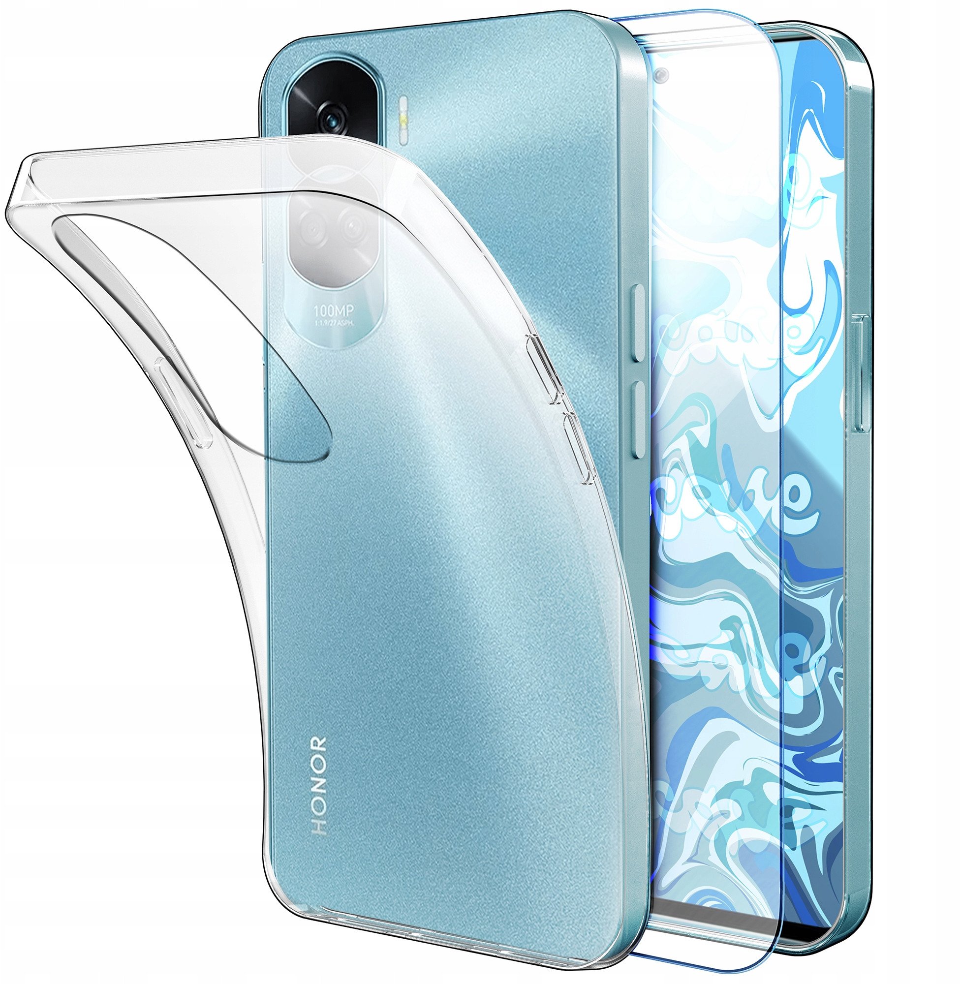 ETUI DO HONOR 90 LITE 5G OBUDOWA CASE SILIKON SLIM POKROWIEC COVER SZKŁO