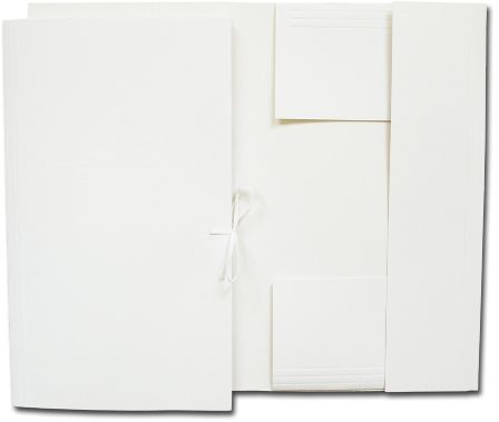 Barbara teczka wiązana tekturowa biała (0401000)