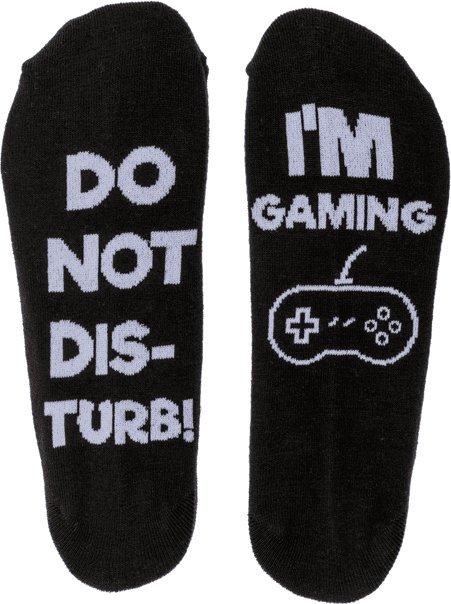 Out of the blue Długie Skarpetki ze Śmiesznym Napisem - DO NOT DISTURB! I'M GAMING
