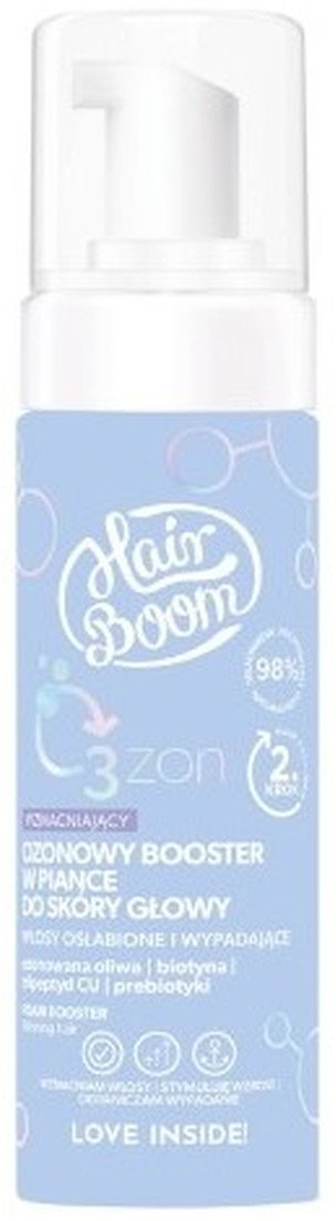 Body Boom HairBoom O3ZON Wzmacniający ozonowy booster w piance do skóry głowy 140ml