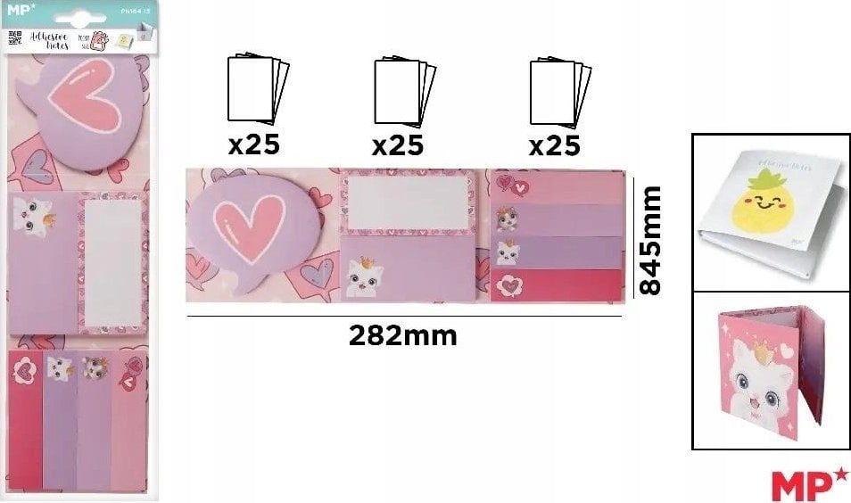 Teka Karteczki samoprzylepne indeksuj±ce 7x25szt