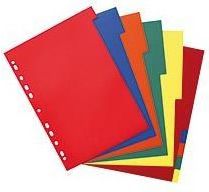 Herlitz Przekładki A4 PP 10-częściowe różne kolory (174277)