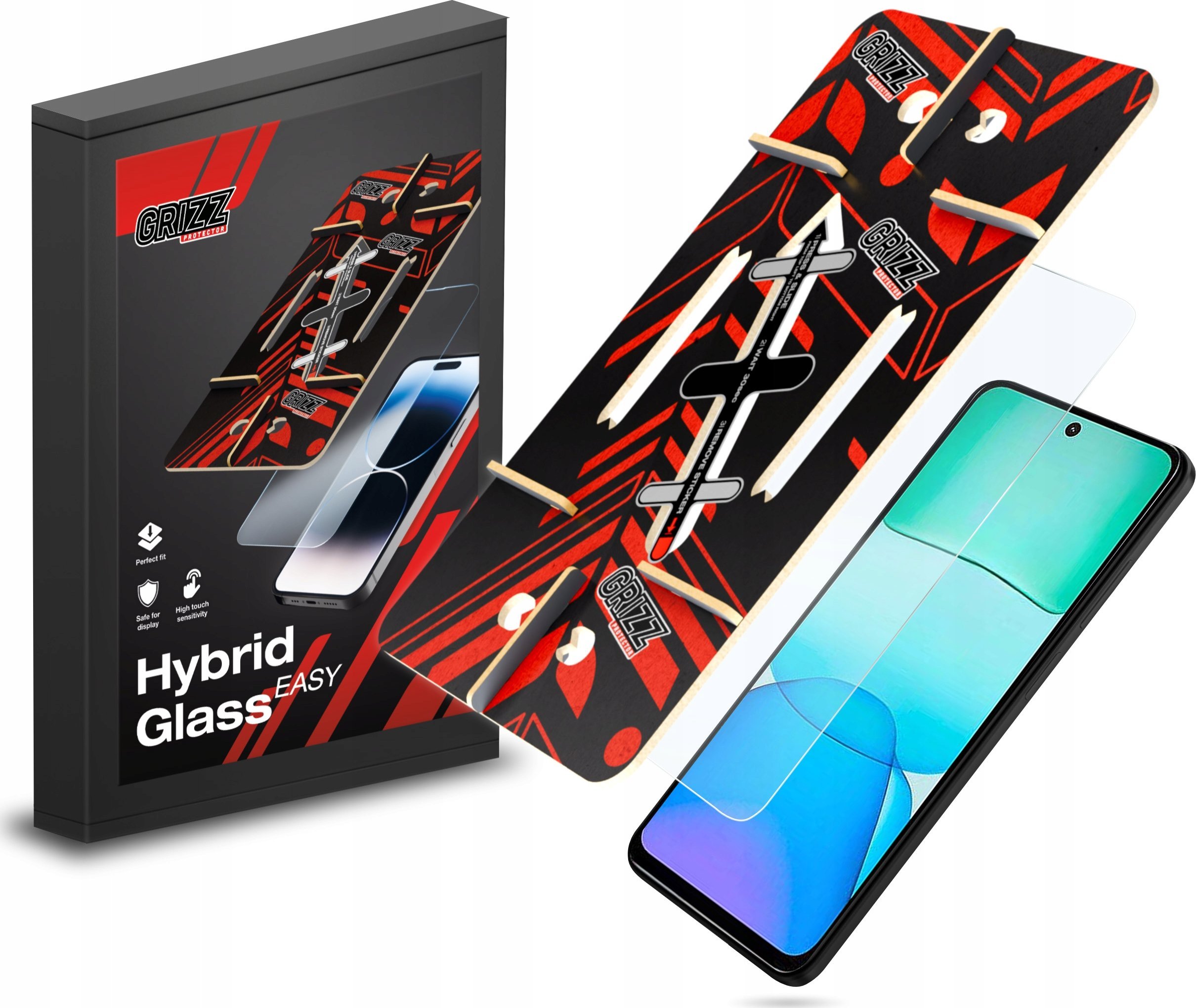 GrizzGlass Szkło hybrydowe HybridGlass Easy do Xiaomi Redmi 13