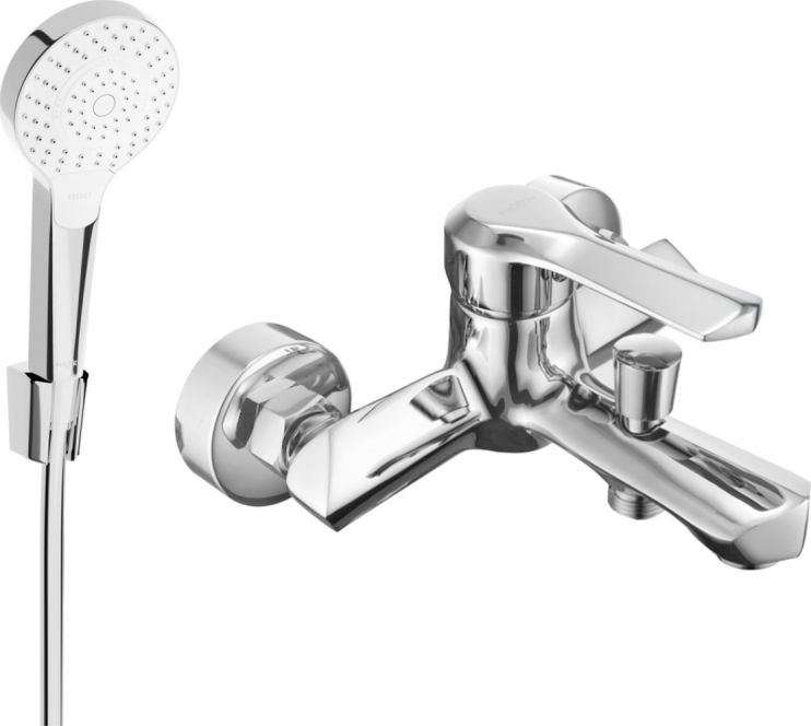 Mexen Mexen Sabre R05 bateria wannowa z zestawem prysznicowym, chrom - 7213R05-00