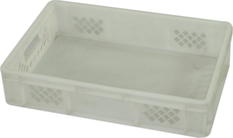 Artech Pojemnik transportowy EURO 130, ścianki ażurowe, wym. 600 x 400 x 130 mm (Kolor biały)