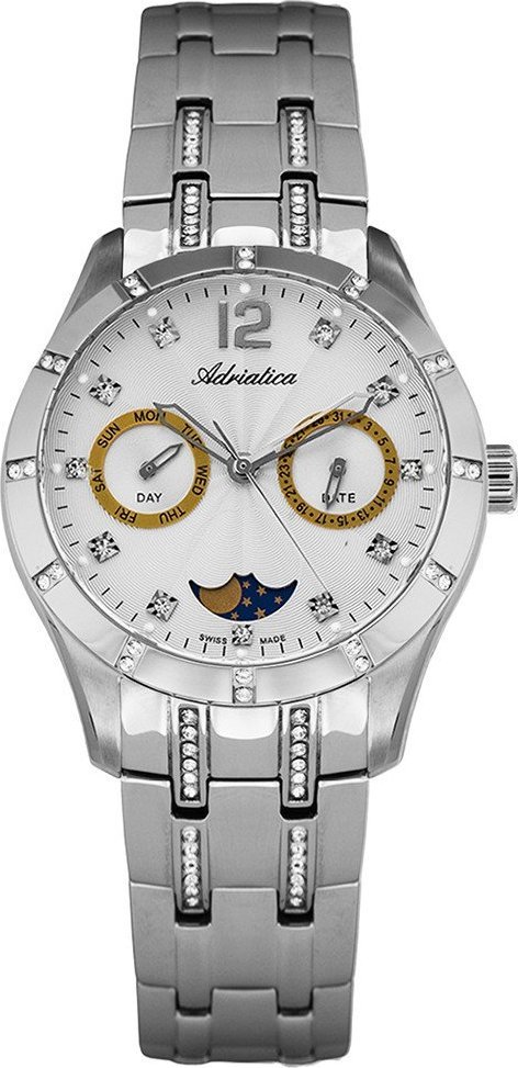 Zegarek Adriatica Zegarek damski Adriatica A3419.5173QFZ srebrny