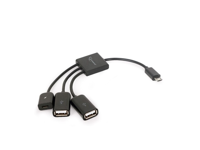 Adapter USB Gembird Czarny (UHB-OTG-02)