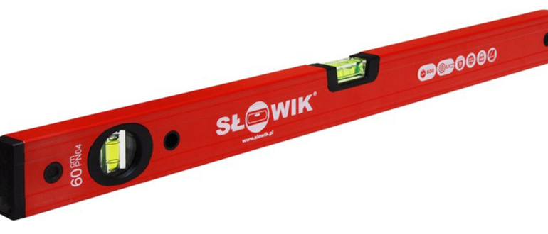 Słowik Poziomnica malowana PN04 200cm czerwona (70204)