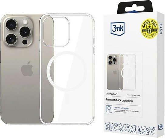 3MK Etui Clear MagCase do Apple iPhone 15 Pro Max