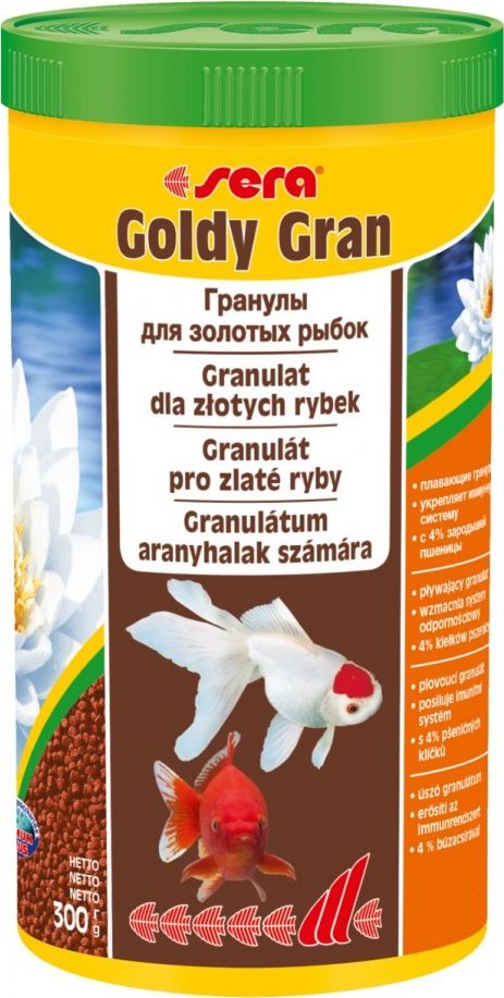Sera Goldy Gran Nature 1000 ml, granulat - pokarm dla złotych rybek