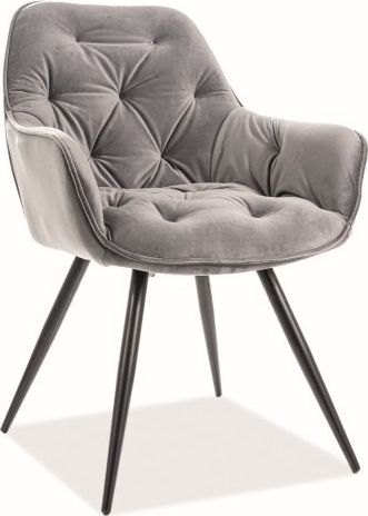 Signal 2-jų kėdžių komplektas Signal Meble Cherry, pilkas