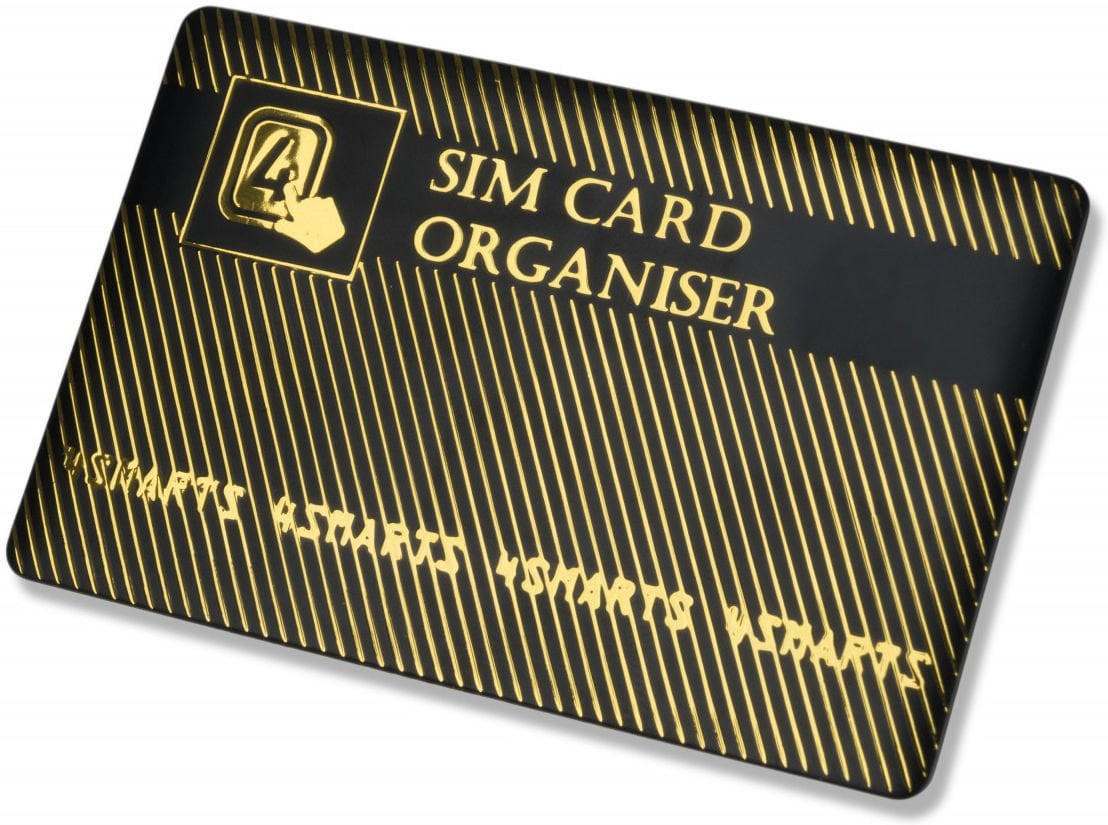 4smarts 4smarts SIM Card Organiser with Adapters black gold - 4S461346