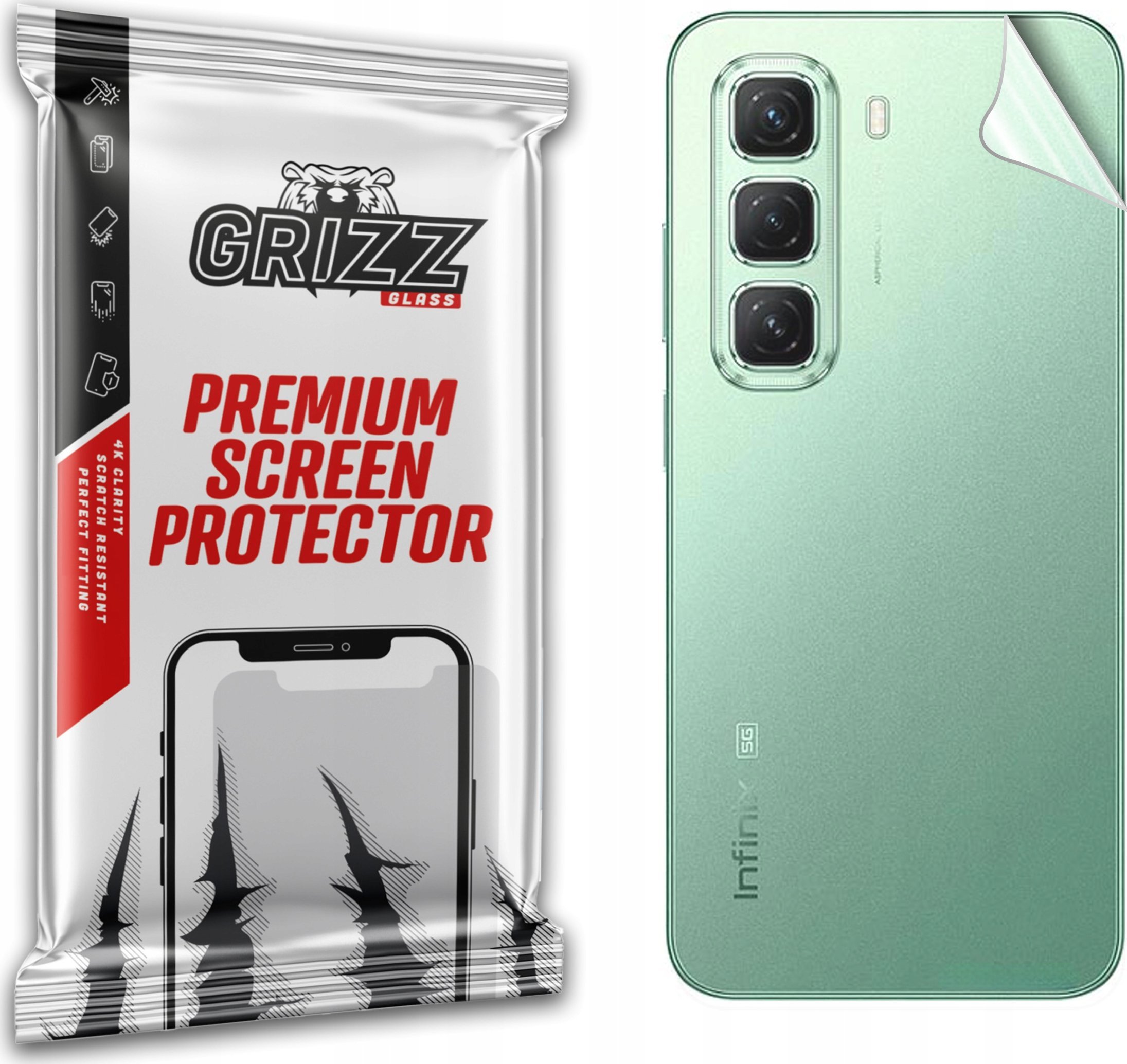 GrizzGlass Folia na tył GrizzGlass SatinSkin do Infinix Hot 50 Pro Plus 4G
