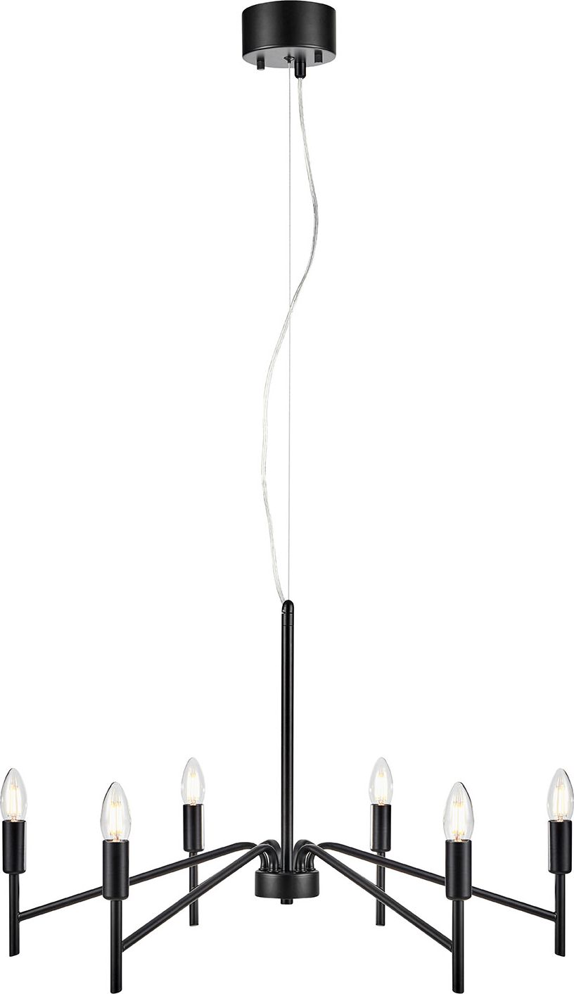 Lampa wisząca Markslojd Nowoczesna lampa sufitowa LED Ready czarna Markslojd MONARCH 108209