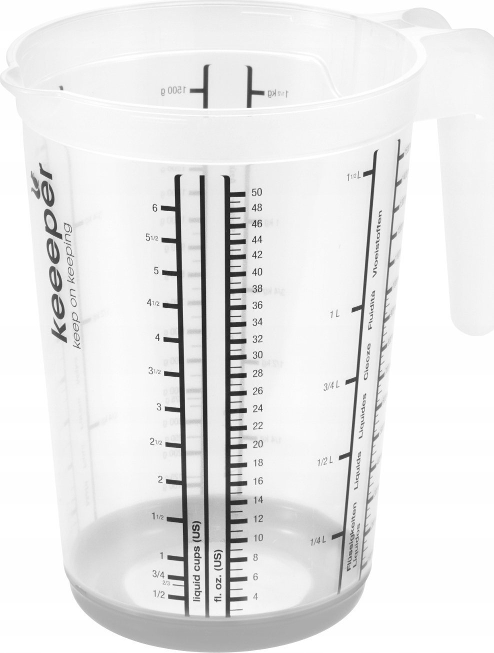 Lumarko Dzbanek Z Miarką I Funkcją Antypoślizgową 1,5l Nordic Grey (10492) Lumarko!