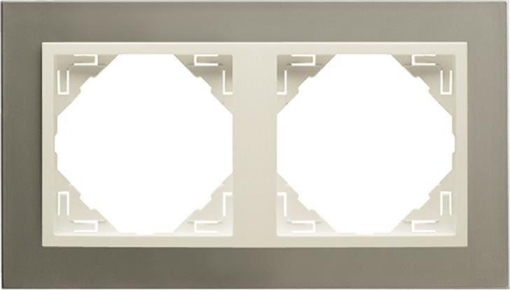 Efapel EFAPEL METALLO RAMKA 2-KROTNA TYTAN PERŁA 90920 TTP