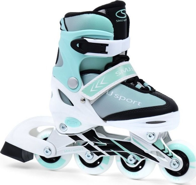 Rolki SMJ sport BS-901MA rekreacyjne regulowane miętowe r. 30-33