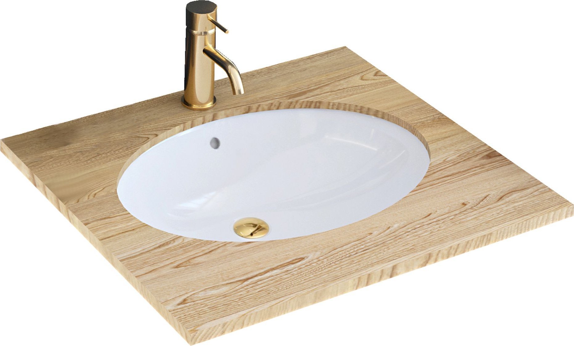 Umywalka REA-U6330 UMYWALKA NEL PODBLATOWA 47,5X39 WHITE REA // CE.REB.U-NEL-WHITE