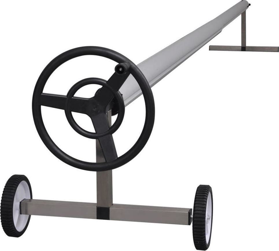 vidaXL Rolka zwijająca pokrycie basenu ze stalową podstawą