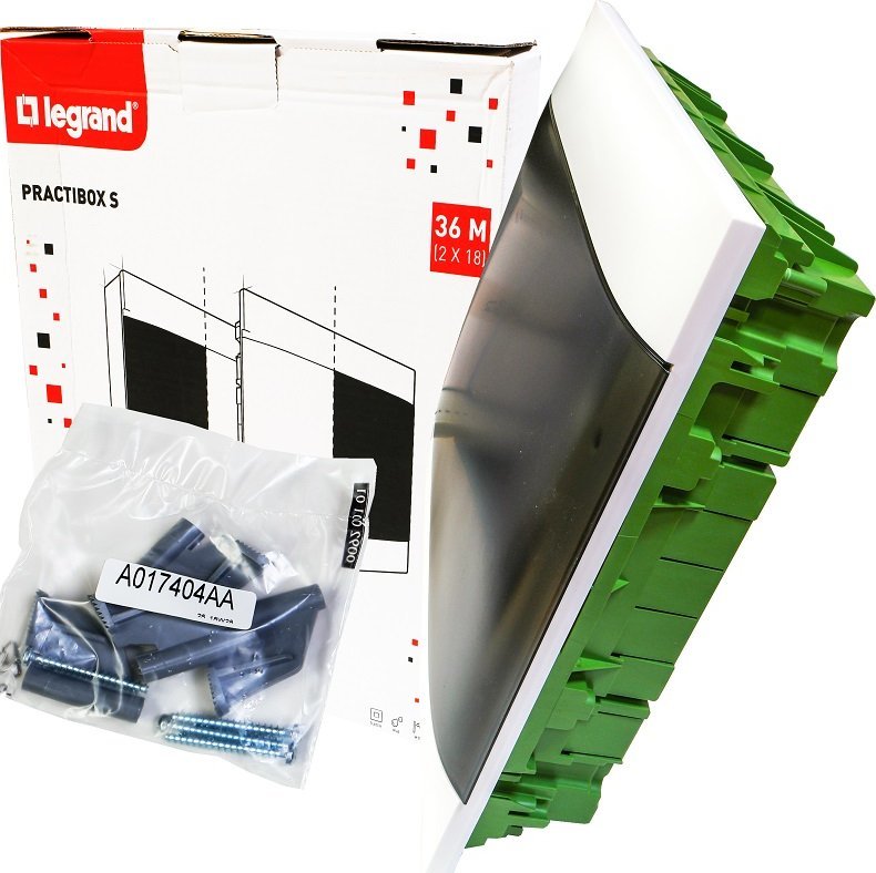 Legrand Rozdzielnia do ścian pusty PRACTIBOX S 2x18 137417