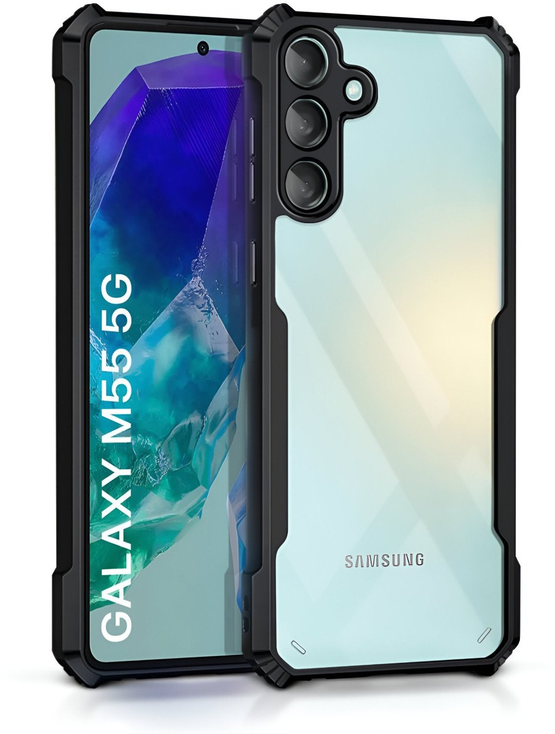 Etui pancerne Supero Corner-X do Samsung Galaxy M55, czarne