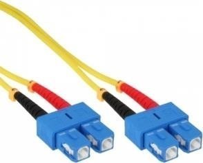 InLine InLine - Patch- Cable - SC Single mode (M) to SC Single mode (M) - 50cm - glass fiber - 9 / 125 Micron - OS2 - halogen free - yellow (82925C)