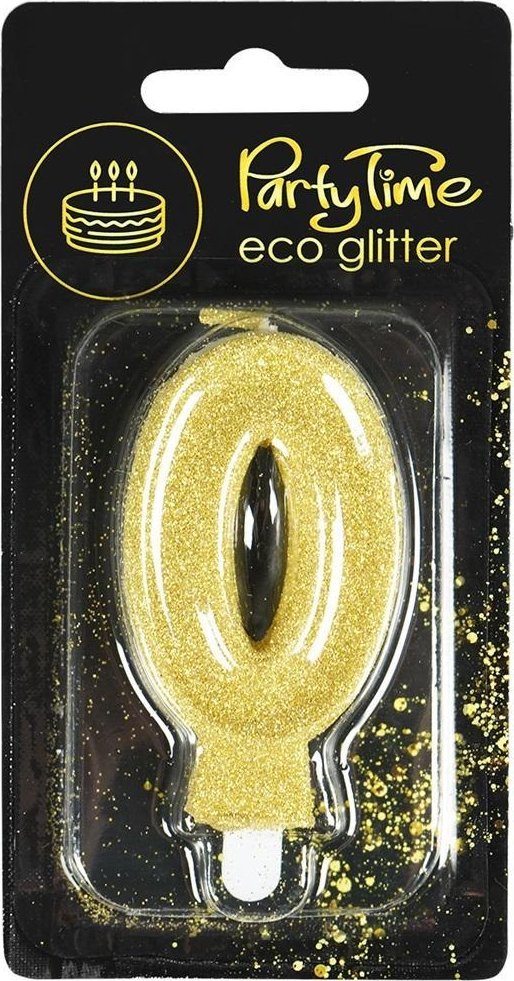 Świeczka 0 eko-brokat