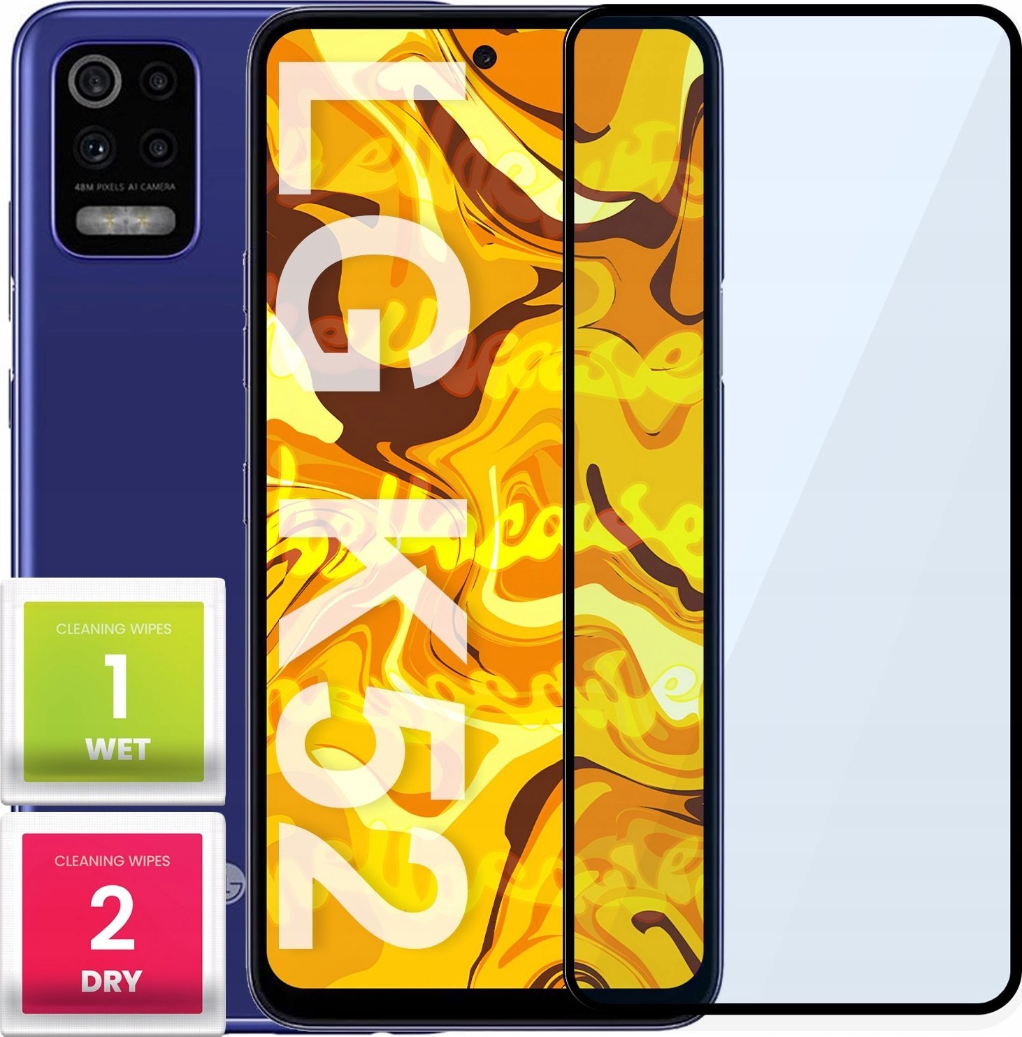 Hello Case SZKŁO HARTOWANE DO LG K52 PEŁNE NA CAŁY EKRAN SZKIEŁKO OCHRONNE SZYBKA 5D