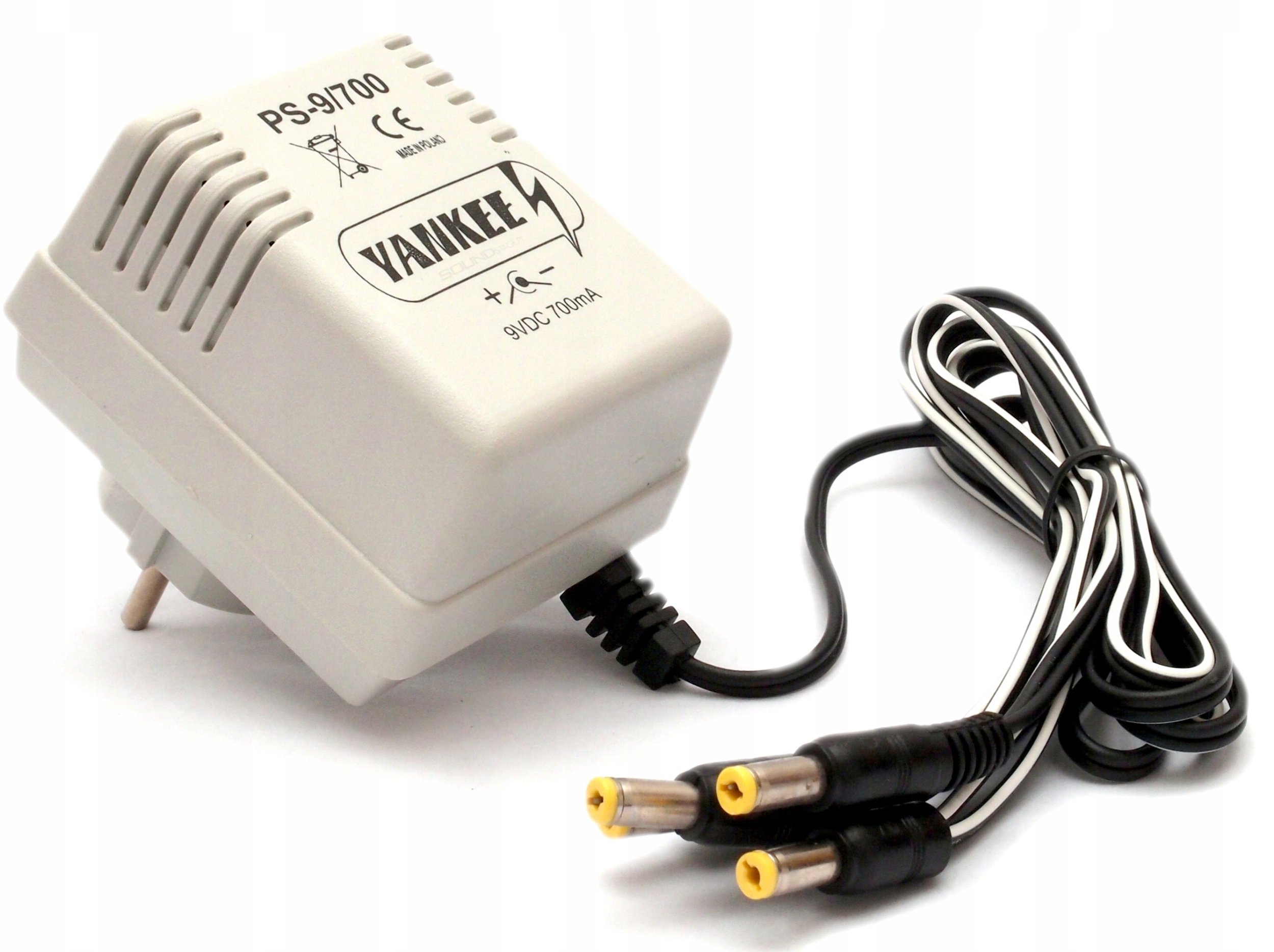 YANKEE PS-9/700 ZASILACZ 9V 700mA do efektów gitarowych